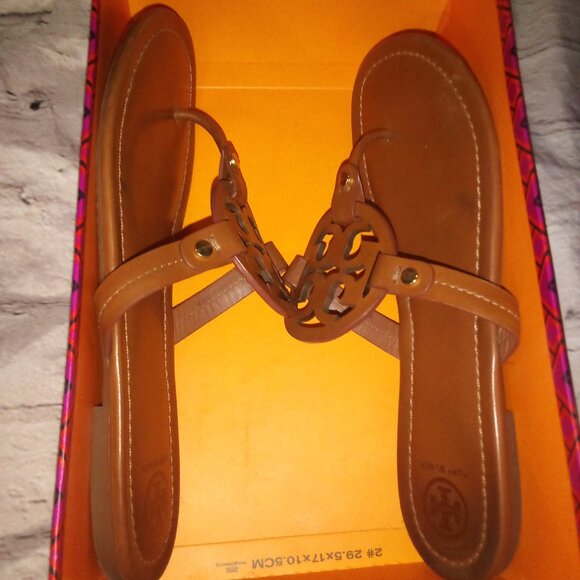 Tory Burch Miller sandals - cognac brown - Picture 4 of 5